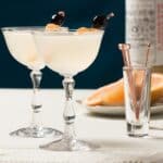 1930's Seventh Heaven Cocktail - Perfect for your next vintage party, this version of the strong gin forwared cocktail is inspired by a recipe in The Savory Cocktail Book - #vintagerecipe