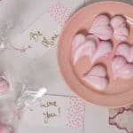 Easy Meringue Heart Cookies - Inspired by a 1967 recipe, these Meringue Heart Cookies are lovely Valentine's Day gifts for all of your loves!