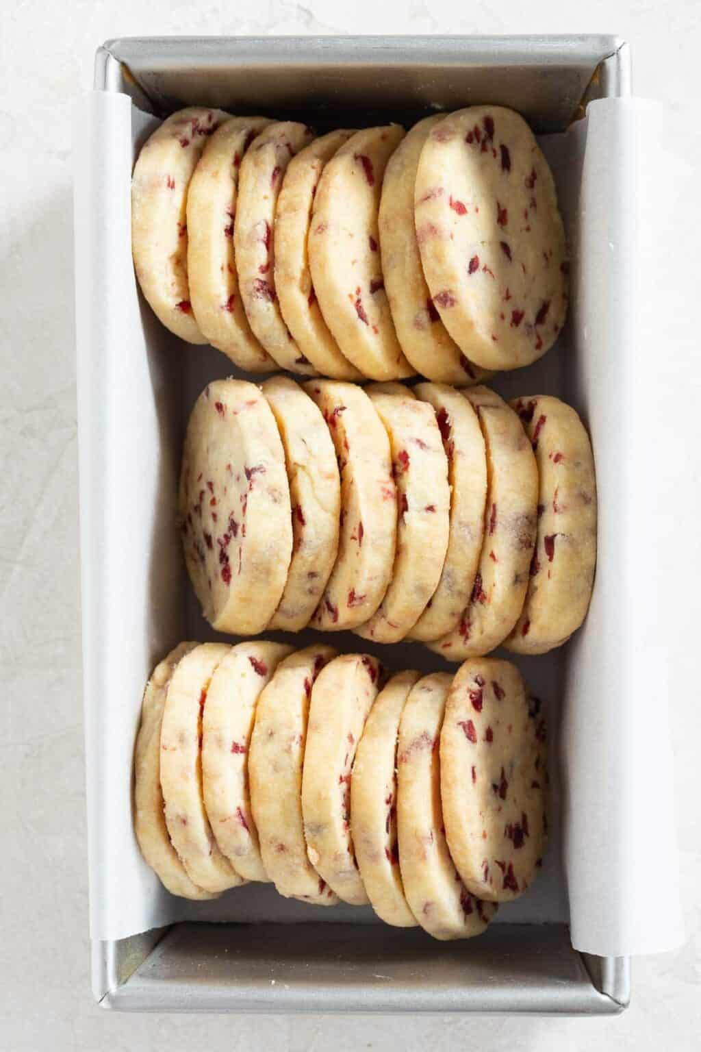 Cranberry White Chocolate Shortbread Cookies Cup of Zest