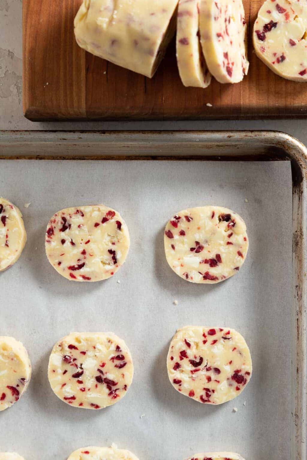 Cranberry White Chocolate Shortbread Cookies Cup of Zest