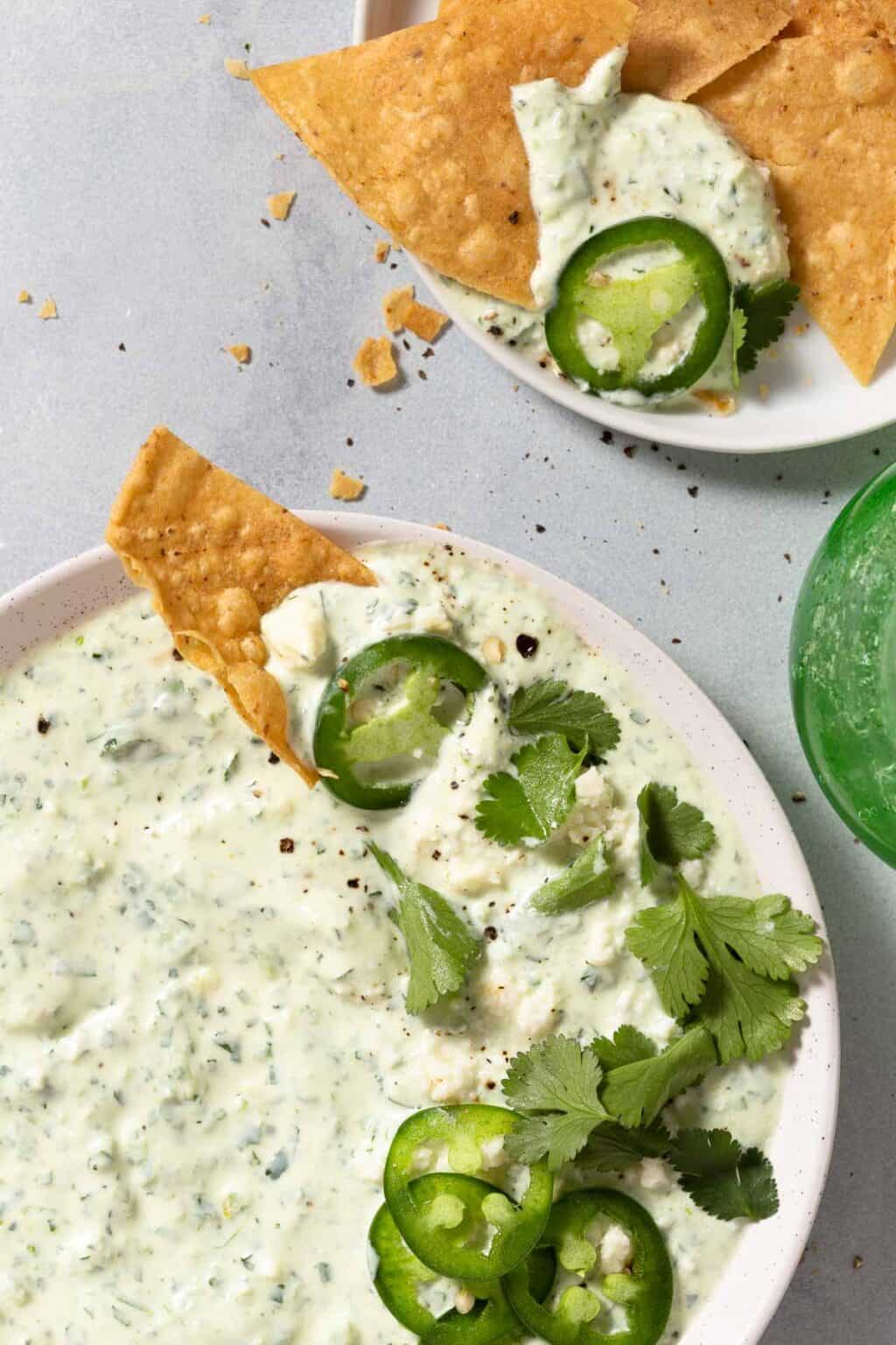 10 Minute Creamy Jalapeño Greek Yogurt Dip Cup of Zest